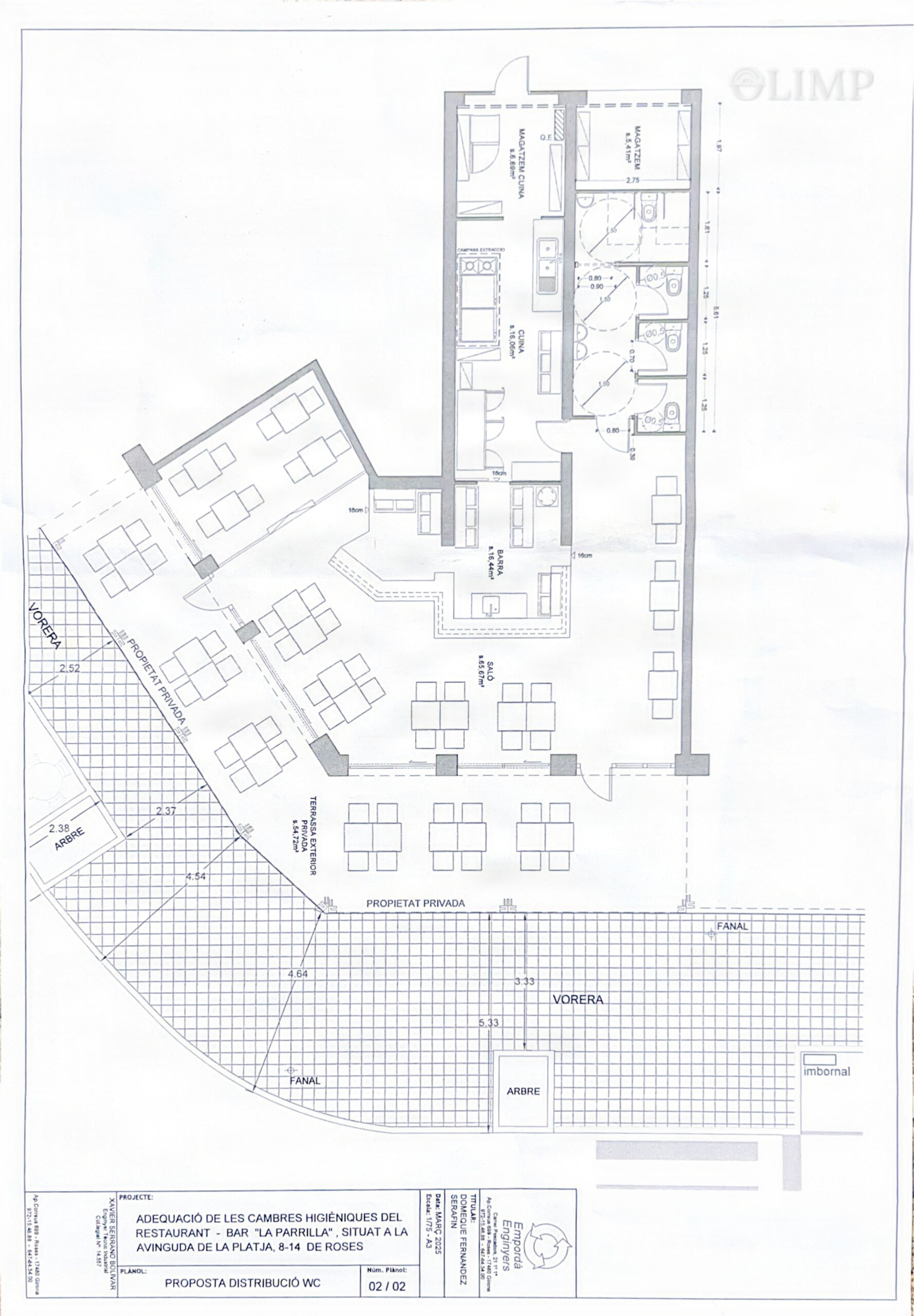 Plano del local