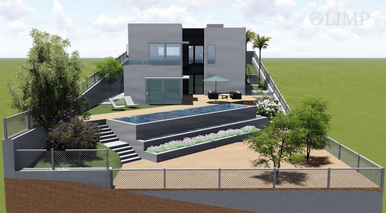 Fachada de vivienda de obra nueva en Lloret de Mar