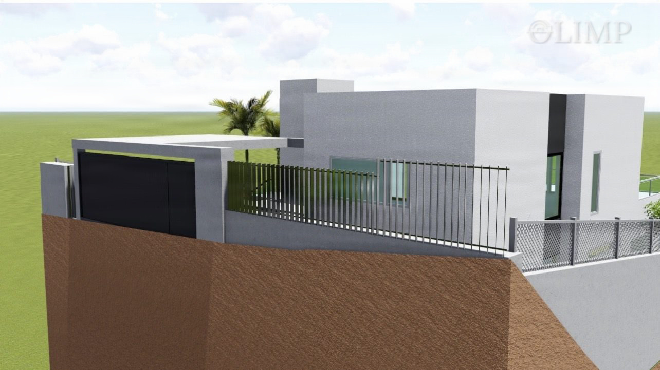 Render exterior de la vivienda con diseño moderno en Lloret de Mar