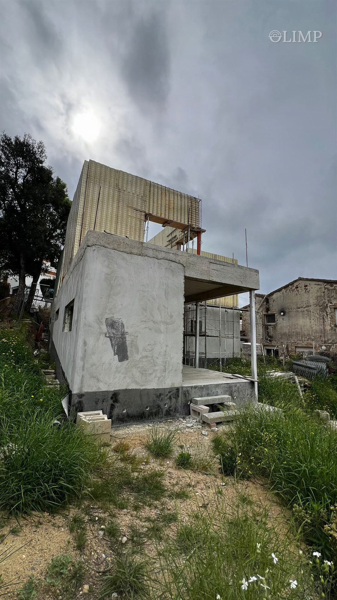 Estado actual de la fachada de la vivienda en Lloret de Mar