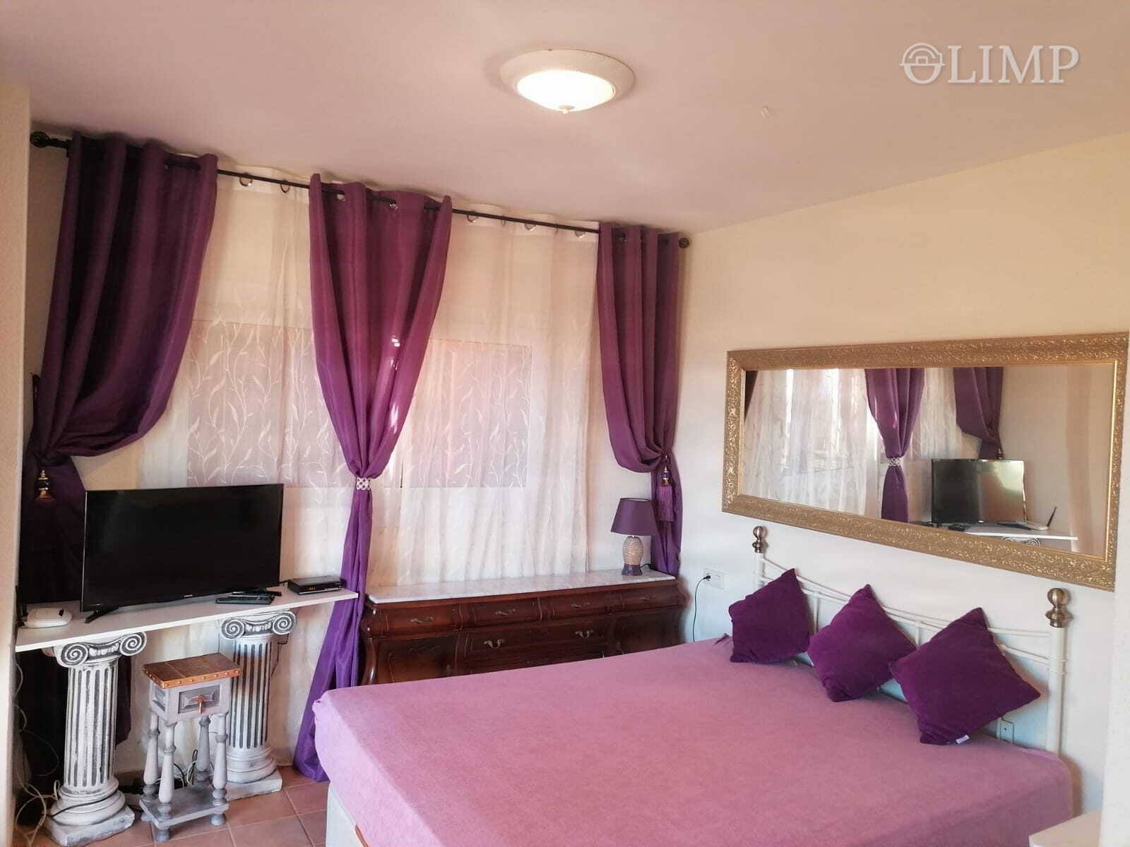 Dormitorio de la segunda vivienda en Lloret de Mar
